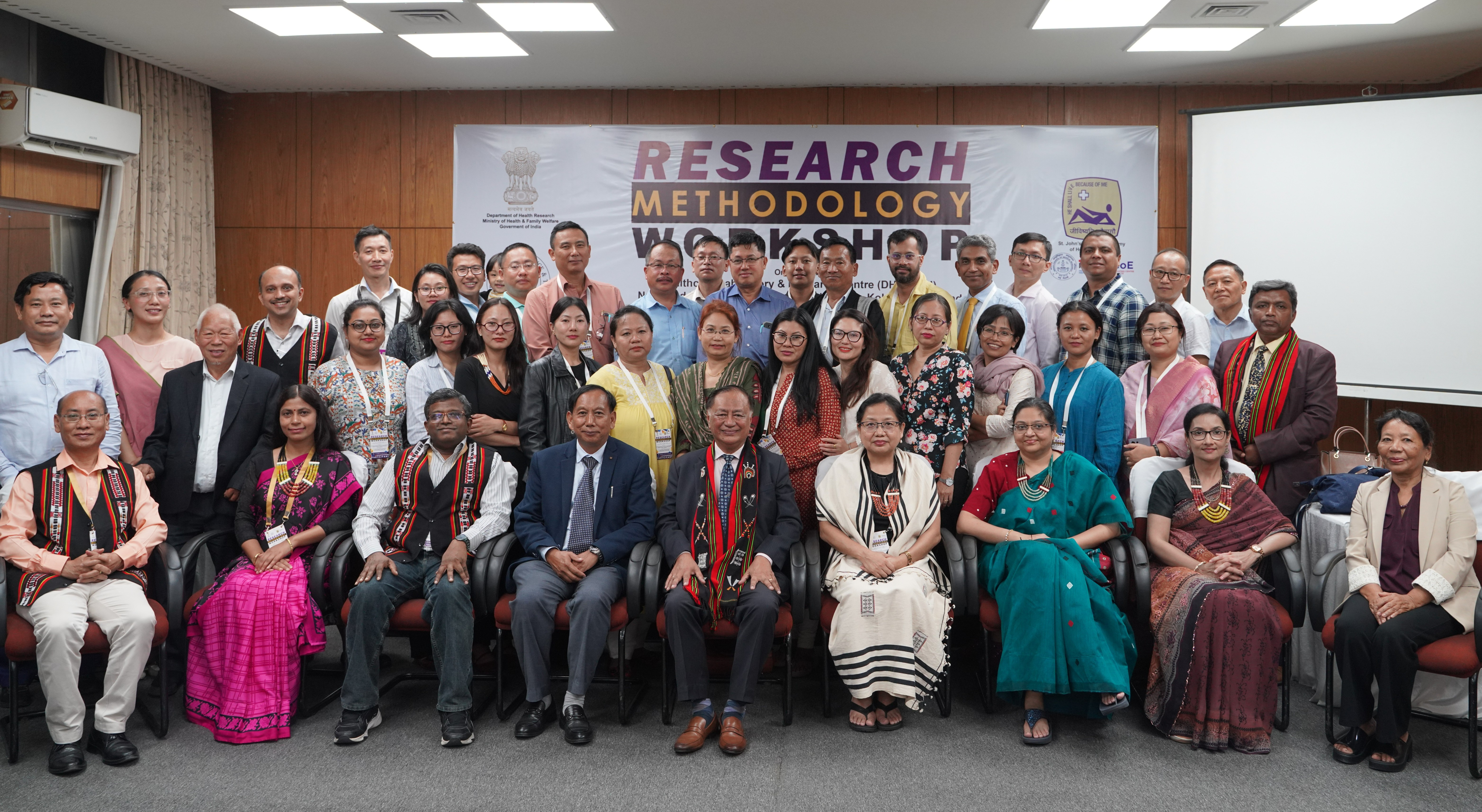 DHR Research Methodology Workshop Organized by Healthcare Laboratory & Research Centre, Nagaland Institute of Science & Technology in Collaboration with St. John’s Medical College, Bengaluru ICMR-CCoE, held on 16th of July to the 18th of July 2025 at Hotel Japfü, Kohima, Nagaland
